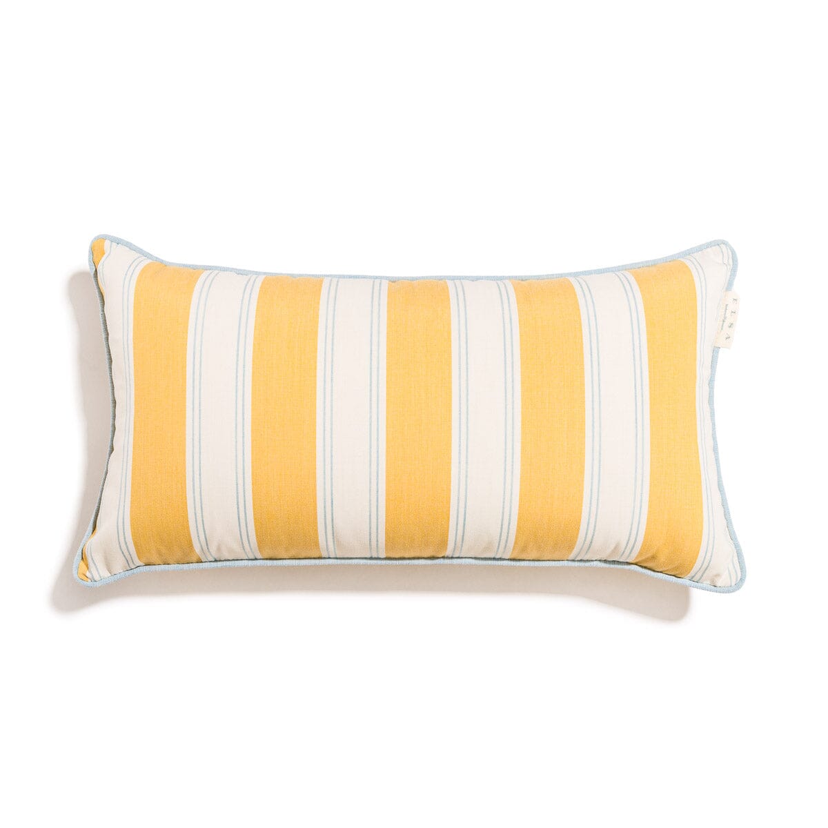 The Rectangle Throw Pillow - Tuuli Stripe Yellow Rectangle Throw Pillow Business & Pleasure Co. 