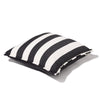 Swatch for The Euro Throw Pillow - Crew Vintage Black Stripe