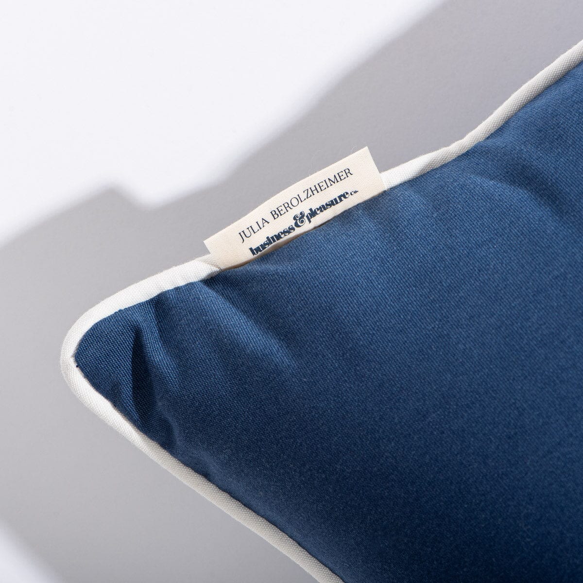 The Euro Throw Pillow x Julia Berolzheimer in Rivie Slate B&P Co. x Julia Berolzheimer 