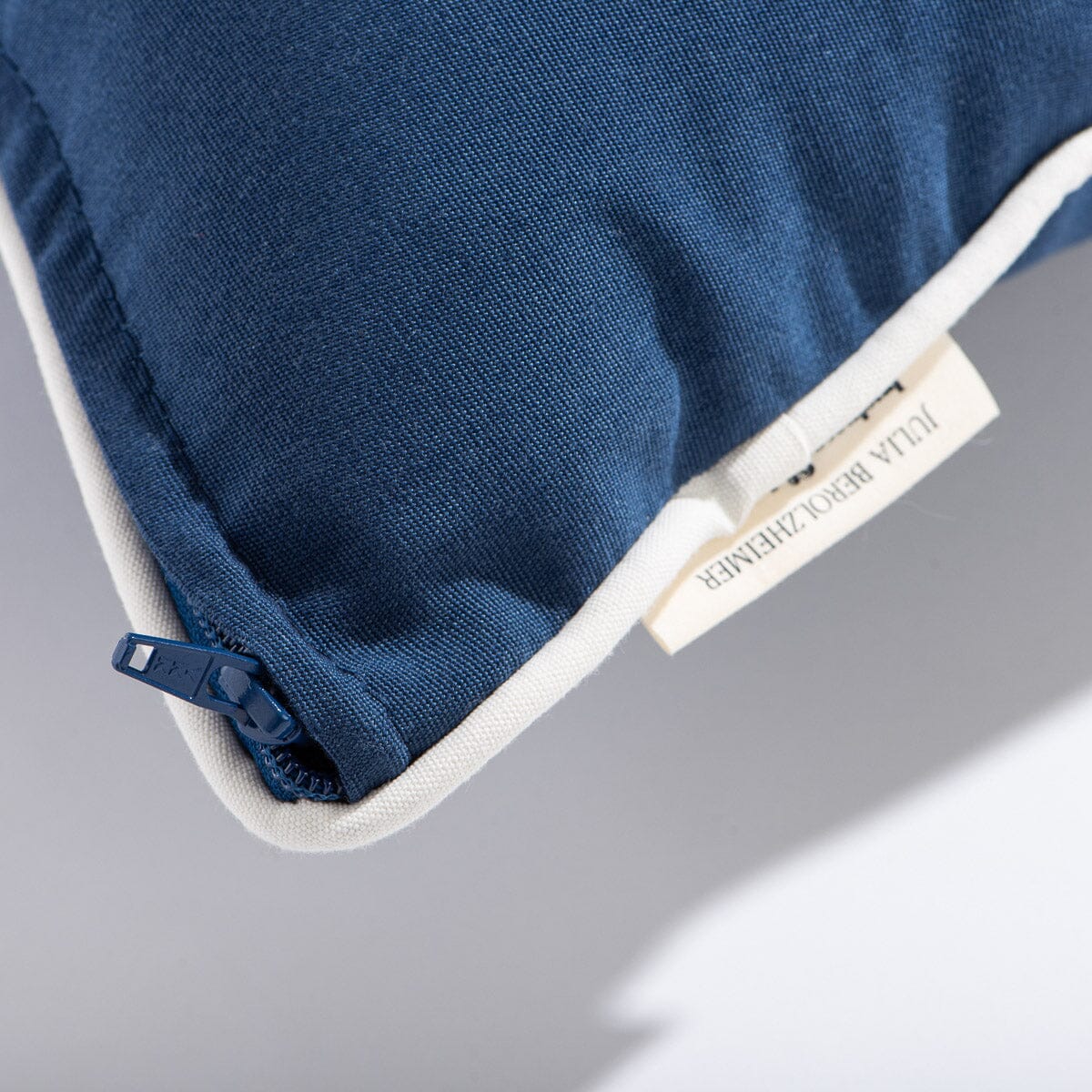 The Euro Throw Pillow x Julia Berolzheimer in Rivie Slate B&P Co. x Julia Berolzheimer 
