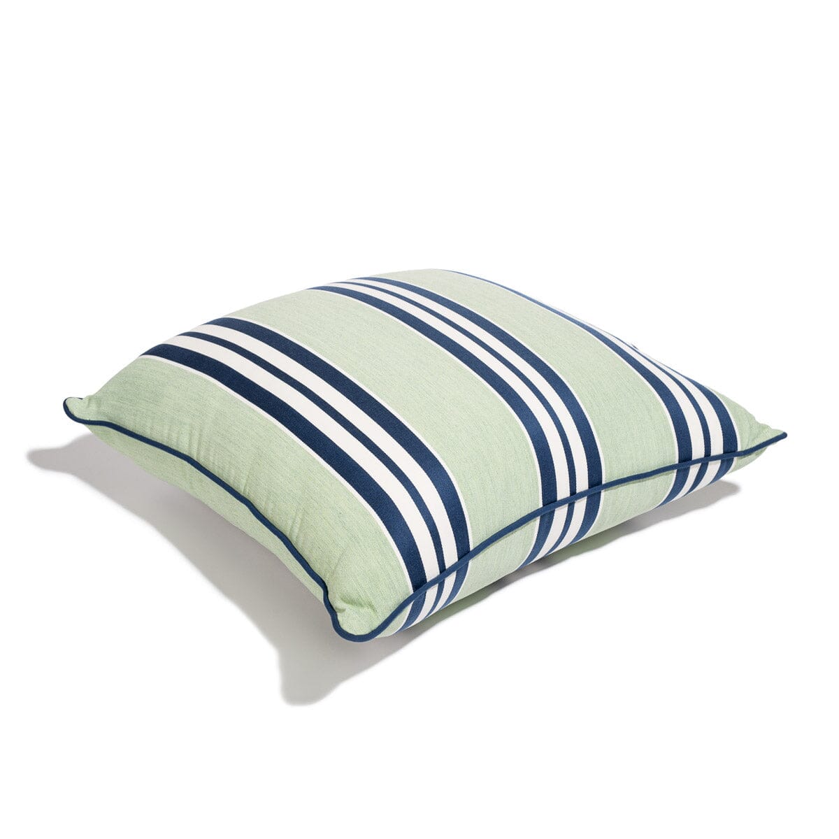 Product image of The Euro Throw Pillow x Julia Berolzheimer in Green Stripes B&P Co. x Julia Berolzheimer 