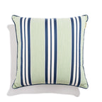 The Euro Throw Pillow x Julia Berolzheimer in Green Stripes B&P Co. x Julia Berolzheimer 