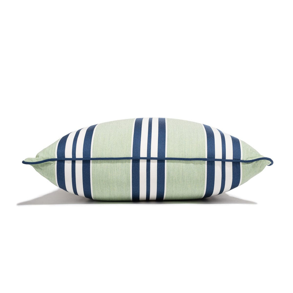 The Euro Throw Pillow x Julia Berolzheimer in Green Stripes B&P Co. x Julia Berolzheimer 