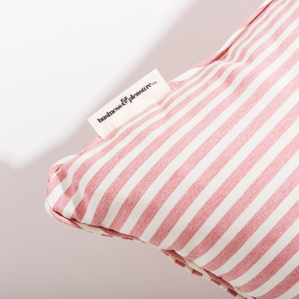 The Euro Throw Pillow - Lauren's Pink Stripe Euro Throw Pillow Business & Pleasure Co 