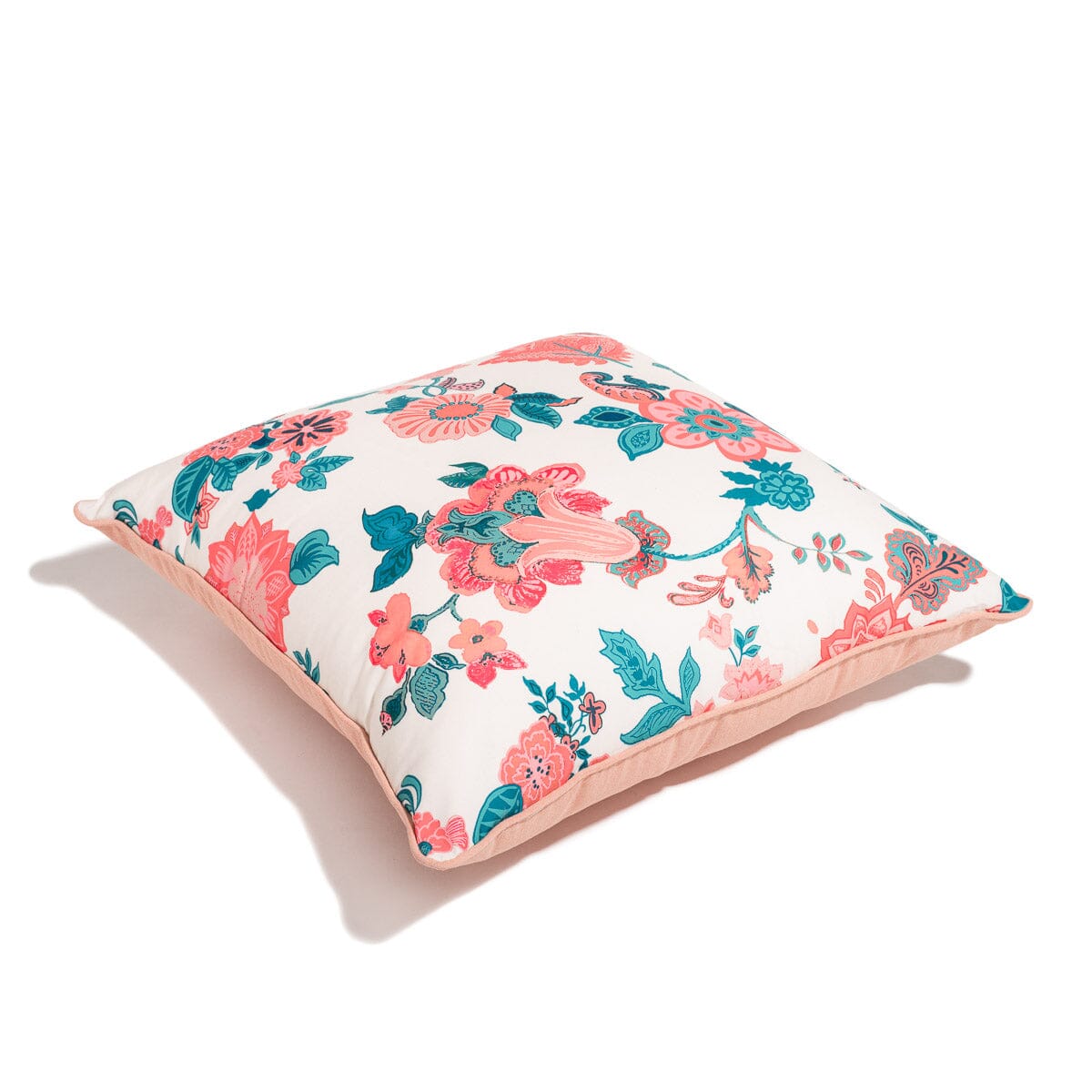The Euro Throw Pillow - Paisley Bay Palm Pink Euro Throw Pillow Business & Pleasure Co. 