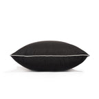 The Euro Throw Pillow - Rivie Black Euro Throw Pillow Business & Pleasure Co 