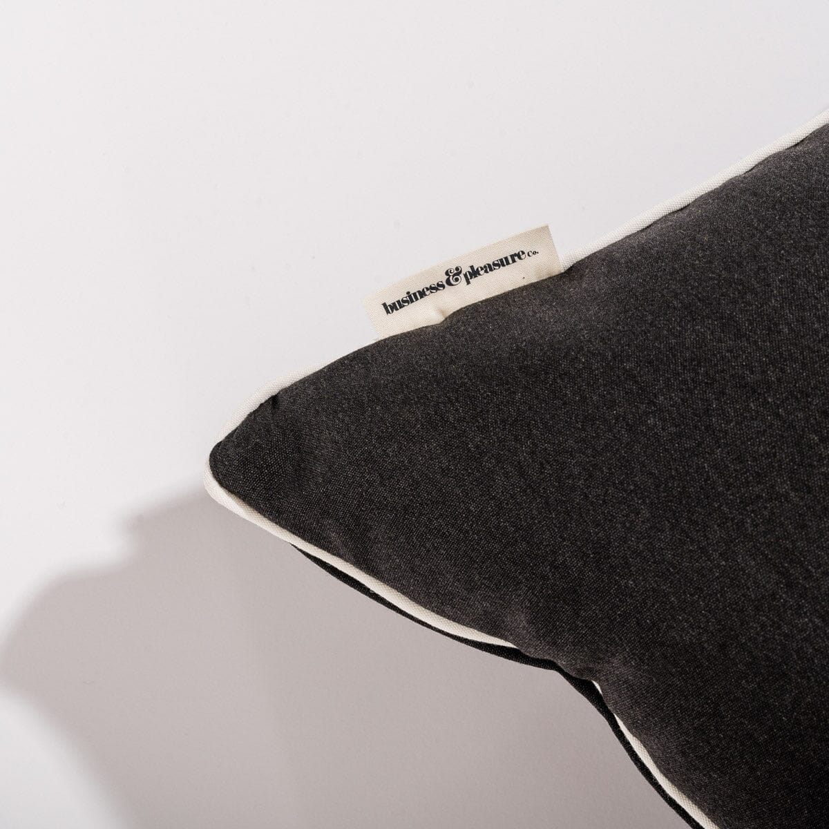The Euro Throw Pillow - Rivie Black Euro Throw Pillow Business & Pleasure Co 