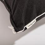 The Euro Throw Pillow - Rivie Black Euro Throw Pillow Business & Pleasure Co 