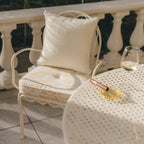 The Small Square Throw Pillow - Boucle Antique White Small Square Throw Business & Pleasure Co. 