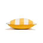 The Small Square Throw Pillow - Crew Mimosa Yellow Stripe Small Square Throw Business & Pleasure Co. 
