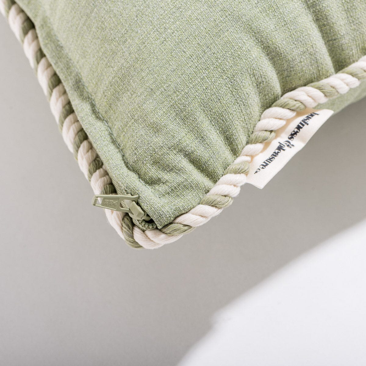 The Small Square Throw Pillow - Jade Green