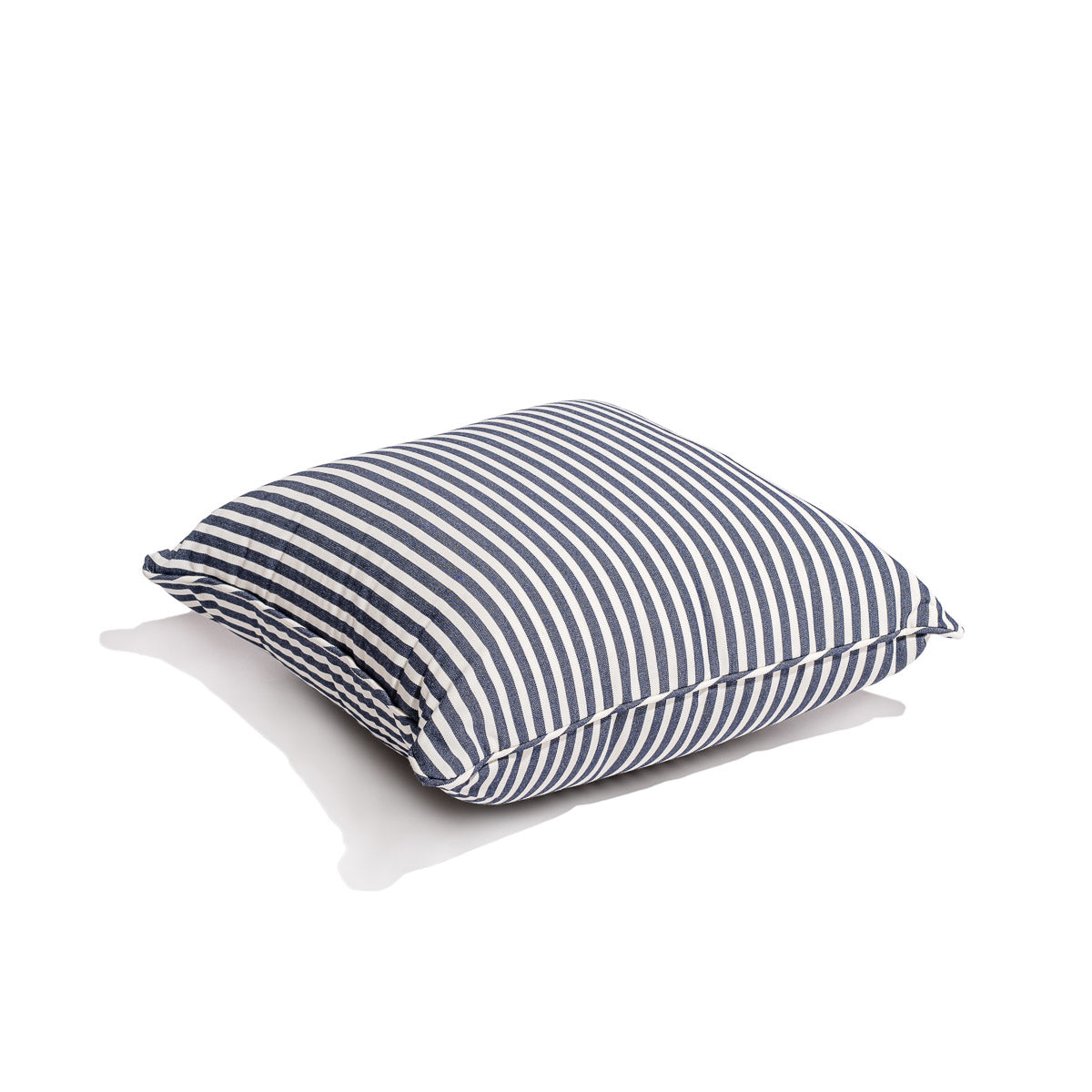 The Small Square Throw Pillow - Lauren's Navy Stripe