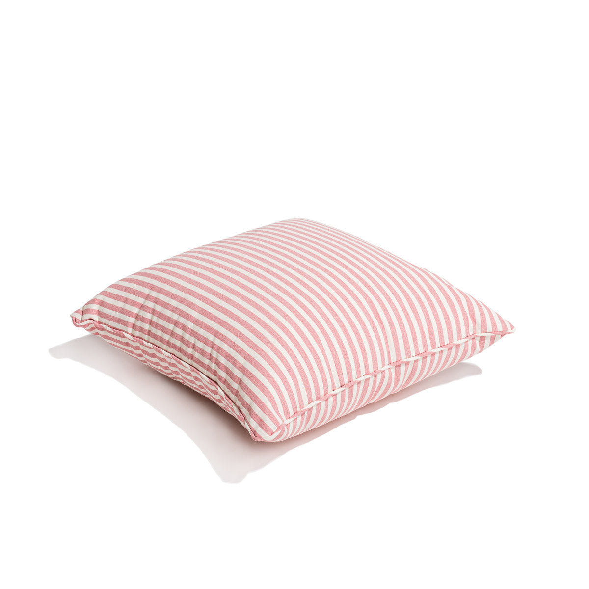 The Small Square Throw Pillow - Lauren's Pink Stripe