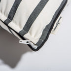 The Small Square Throw Pillow - Monaco Black Stripe Small Square Throw Business & Pleasure Co 