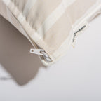 The Small Square Throw Pillow - Monaco Natural Stripe Small Square Throw Business & Pleasure Co 