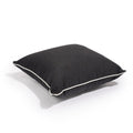 The Small Square Throw Pillow - Rivie Black Small Square Throw Business & Pleasure Co 