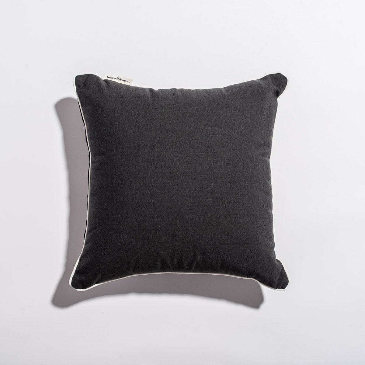 The Small Square Throw Pillow - Rivie Black Small Square Throw Business & Pleasure Co 