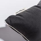 The Small Square Throw Pillow - Rivie Black Small Square Throw Business & Pleasure Co 