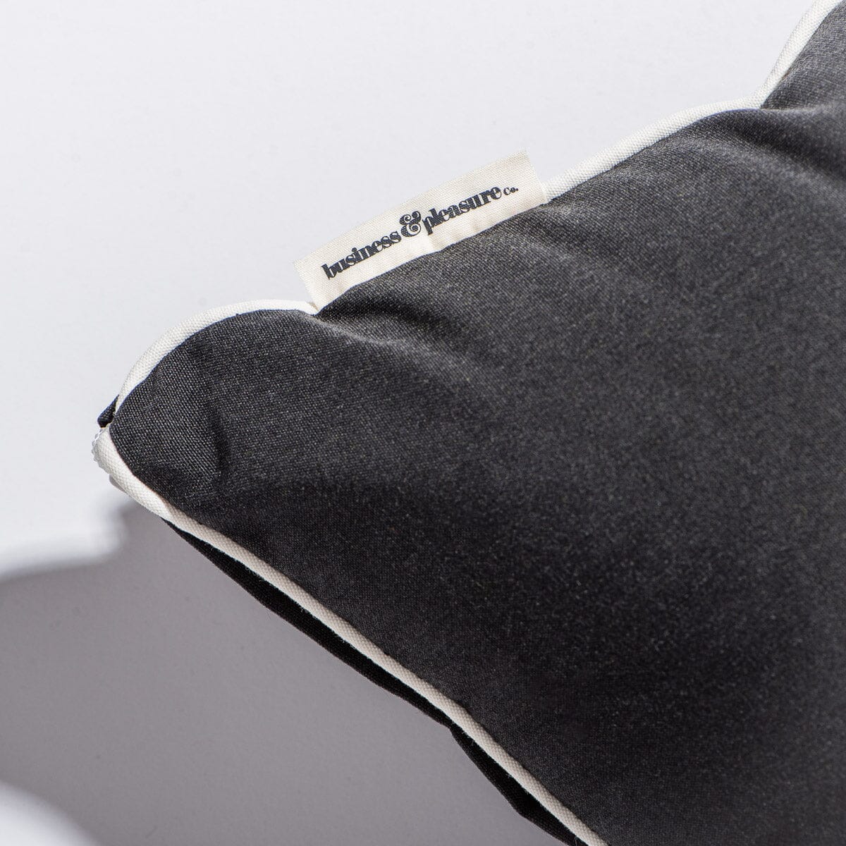 The Small Square Throw Pillow - Rivie Black Small Square Throw Business & Pleasure Co 
