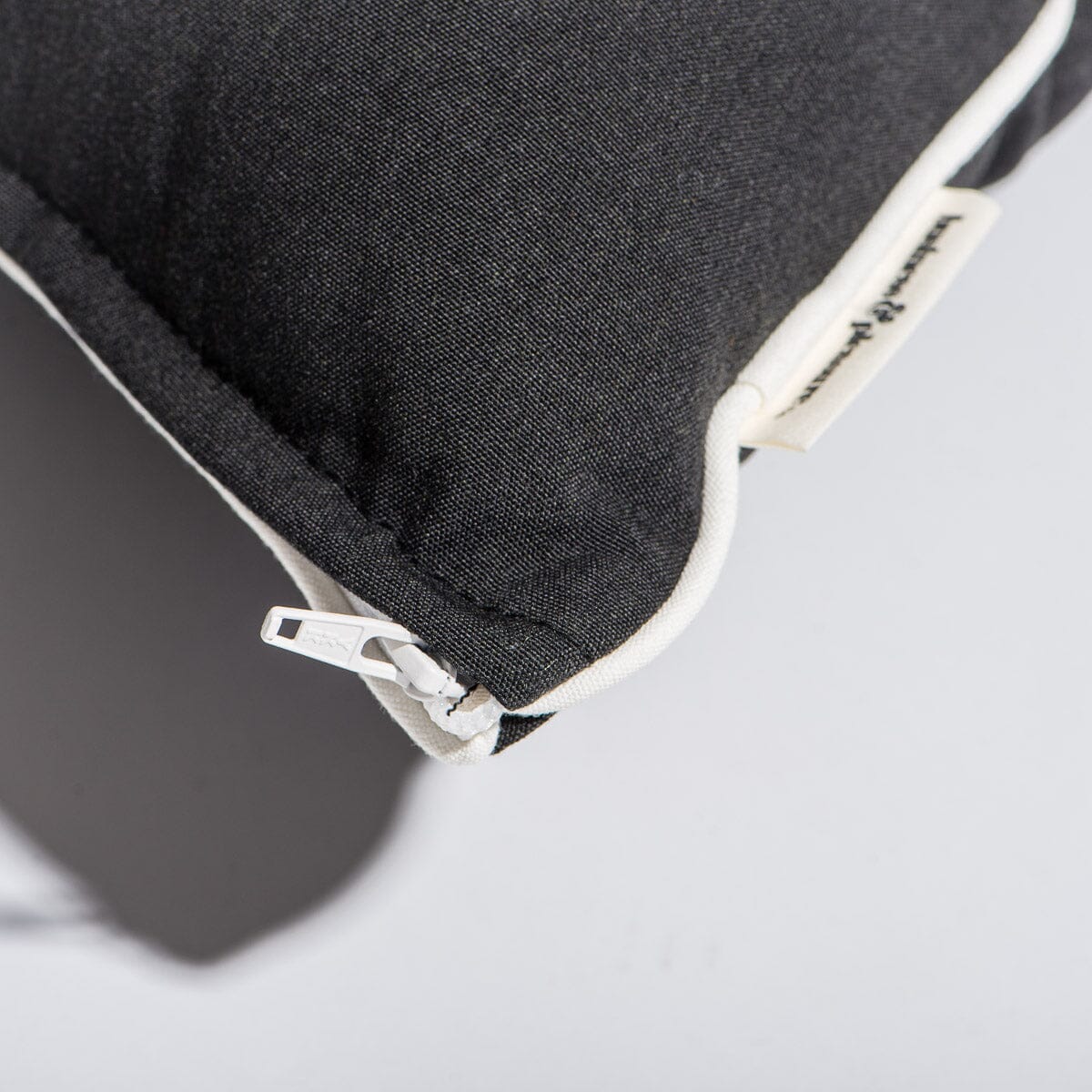 The Small Square Throw Pillow - Rivie Black Small Square Throw Business & Pleasure Co 