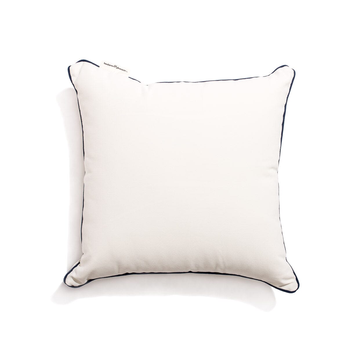 The Small Square Throw Pillow - Rivie White Small Square Throw Business & Pleasure Co 