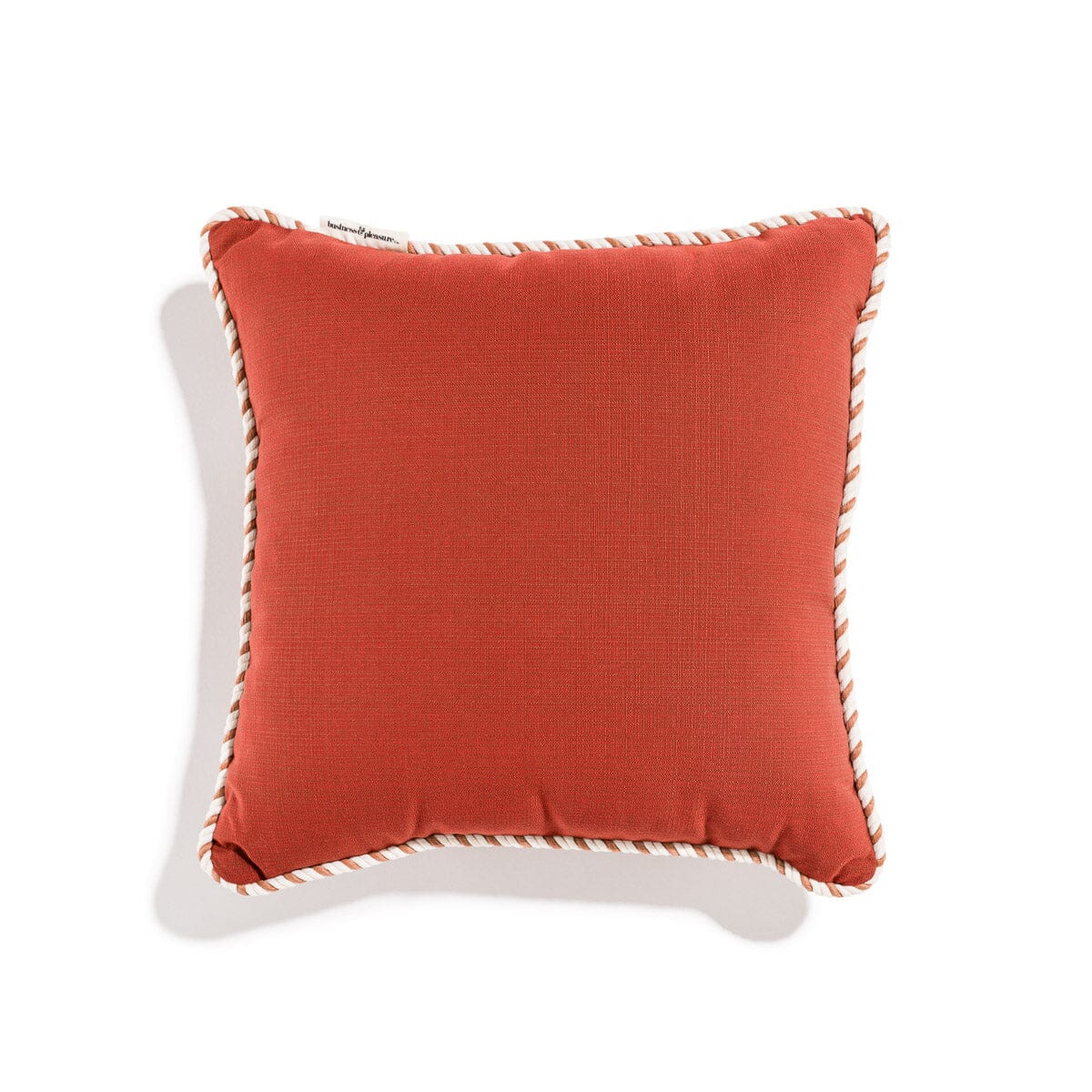 The Small Square Throw Pillow - Terracotta Red Small Square Throw Business & Pleasure Co. 