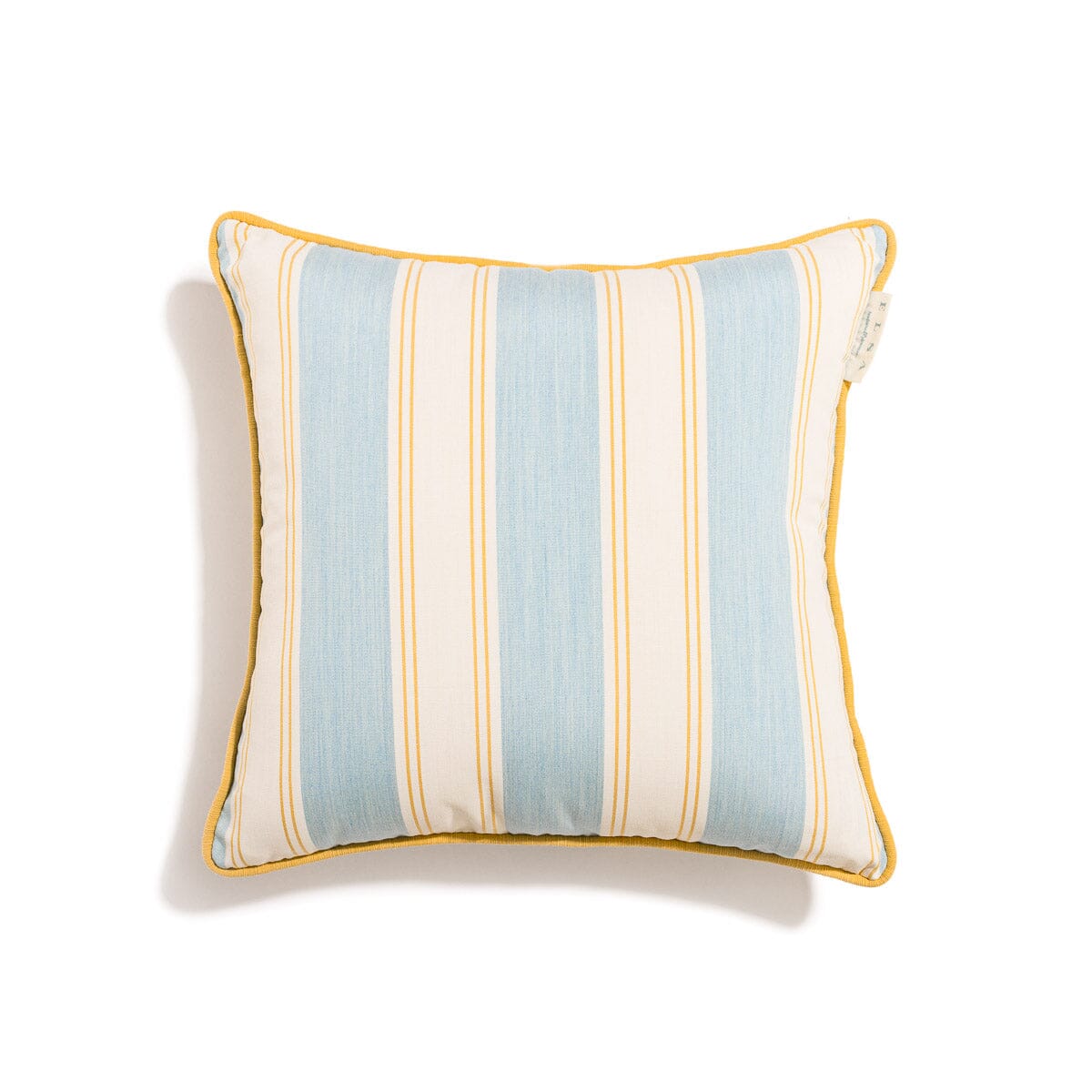The Small Square Throw Pillow - Tuuli Stripe Blue Small Square Throw Business & Pleasure Co. 