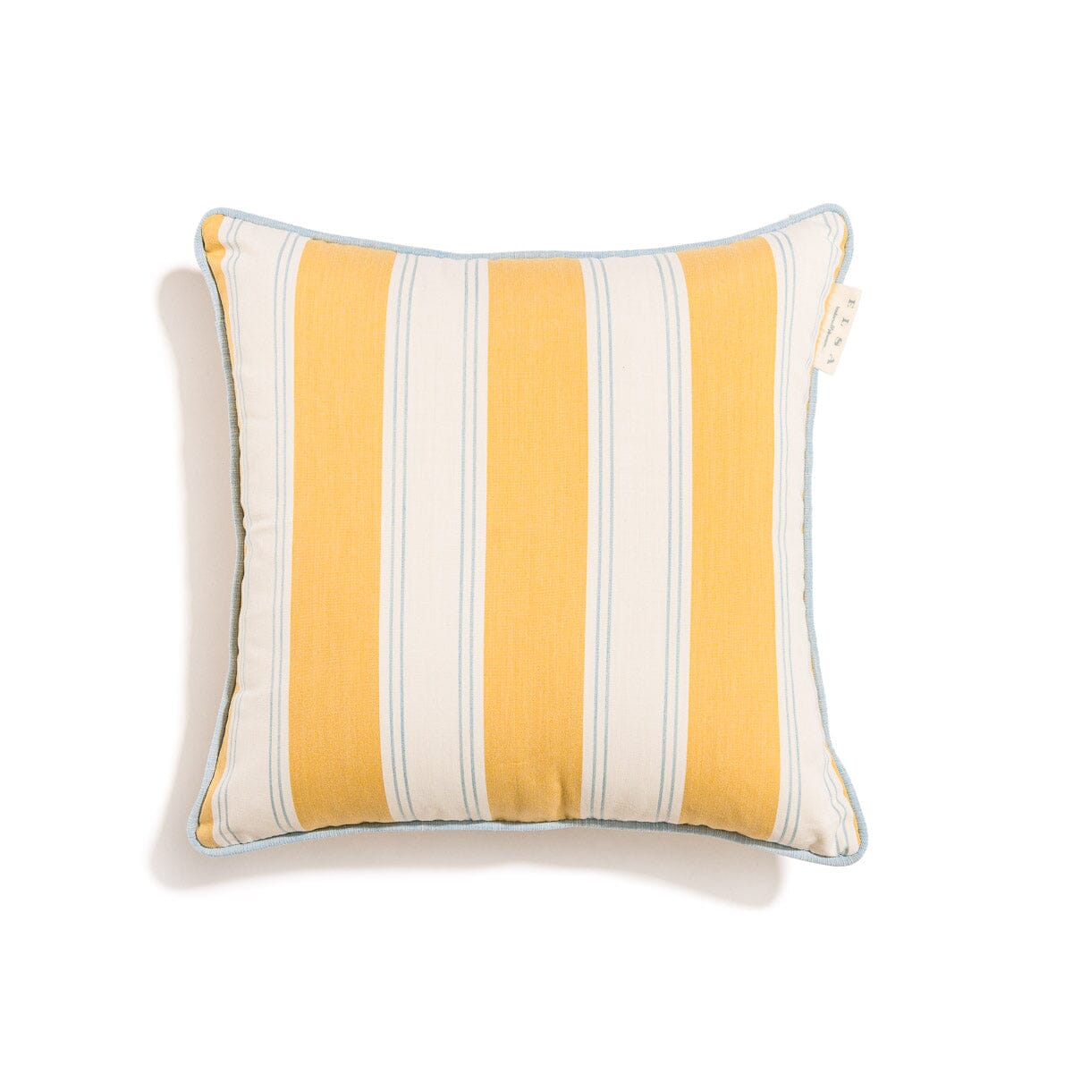 The Small Square Throw Pillow - Tuuli Stripe Yellow Small Square Throw Business & Pleasure Co. 