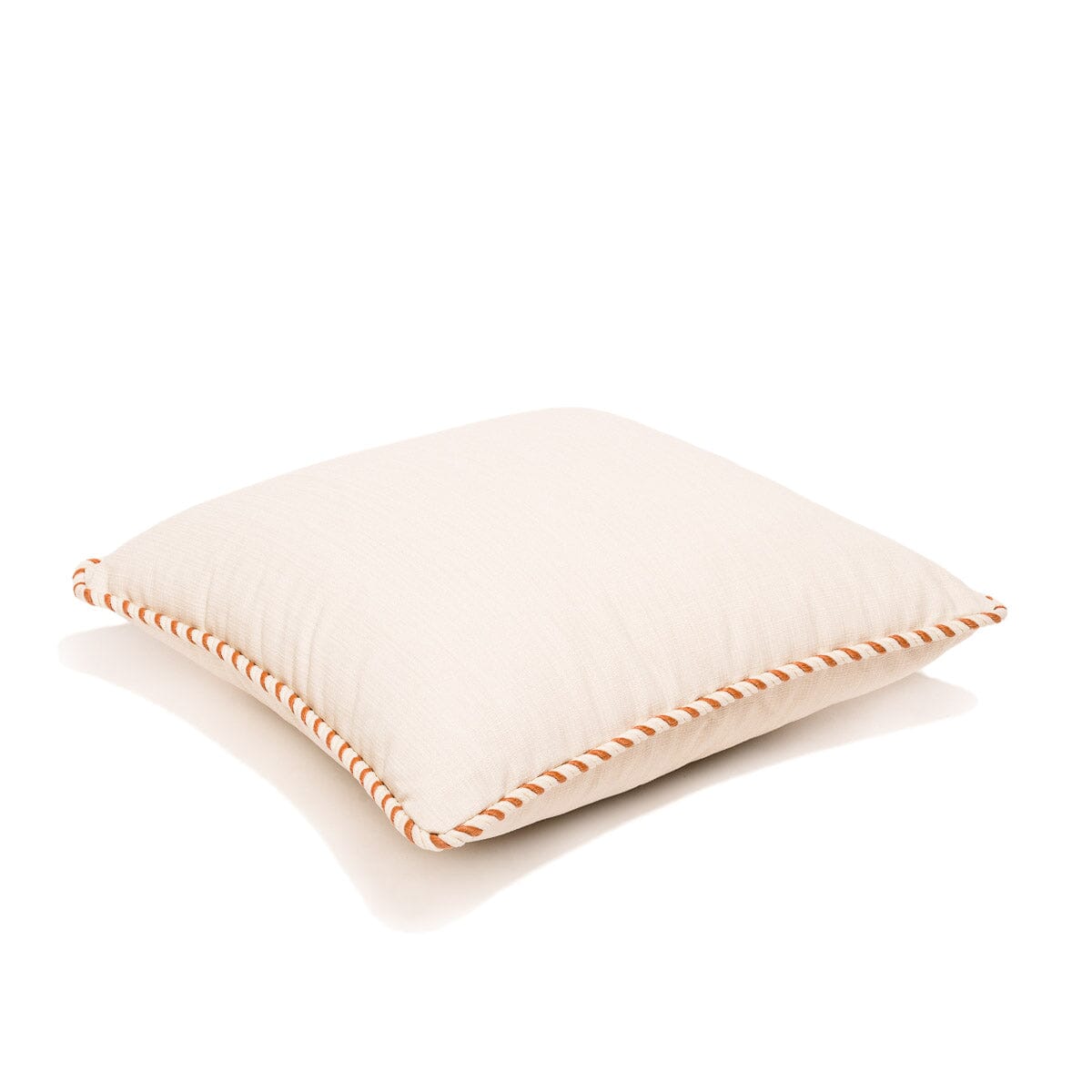 The Small Square Throw Pillow - Coco Republic - Coral Natural Small Square Throw Business & Pleasure Co 