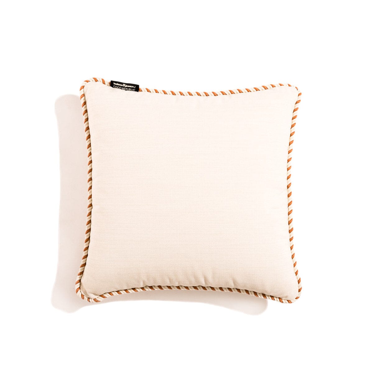 The Small Square Throw Pillow - Coco Republic - Coral Natural Small Square Throw Business & Pleasure Co 