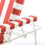 The Waterhouse Sun Lounger - Armrest Set - Crew Le Sirenuse Stripe Waterhouse Sun Lounger Armrest Set Business & Pleasure Co. 