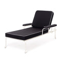 The Waterhouse Sun Lounger in Rivie Black | Antique White Frame Bundle Business & Pleasure Co. 