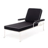 Swatch for The Waterhouse Sun Lounger in Rivie Black | Antique White Frame
