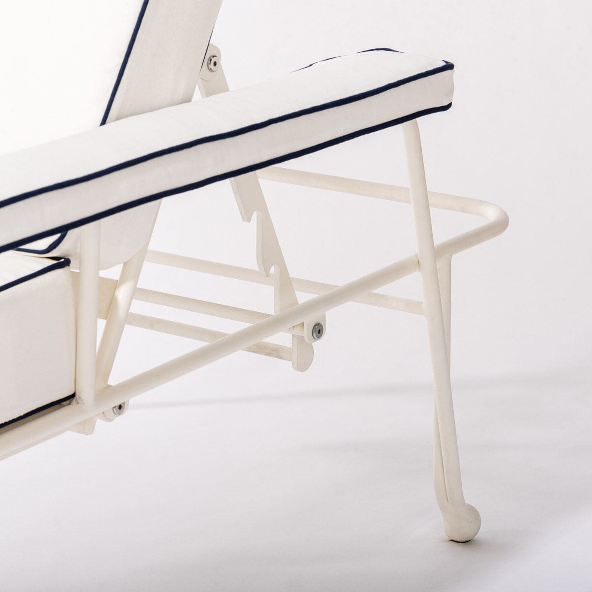 The Waterhouse Sun Lounger in Rivie White | Antique White Frame Bundle Business & Pleasure Co. 