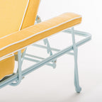 The Waterhouse Sun Lounger in Sunbleached Yellow | Powder Blue Frame Bundle Business & Pleasure Co. 