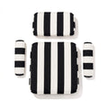 The Waterhouse Chair Cushion Set - Crew Vintage Black Stripe Waterhouse Chair Cushion Business & Pleasure Co. 
