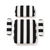 Swatch for The Waterhouse Chair Cushion Set - Crew Vintage Black Stripe