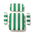 The Waterhouse Chair Cushion Set - Crew Canyon Green Stripe Waterhouse Chair Cushion Business & Pleasure Co. 