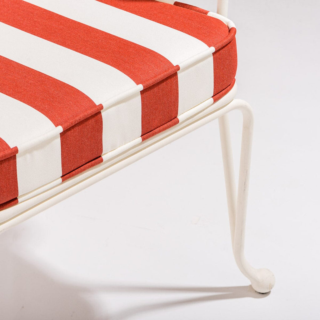 The Waterhouse Dining Chair in Crew Le Sirenuse Stripe | Antique White Frame Bundle Business & Pleasure Co. 