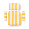 Swatch for The Waterhouse Chair Cushion Set - Crew Mimosa Yellow Stripe