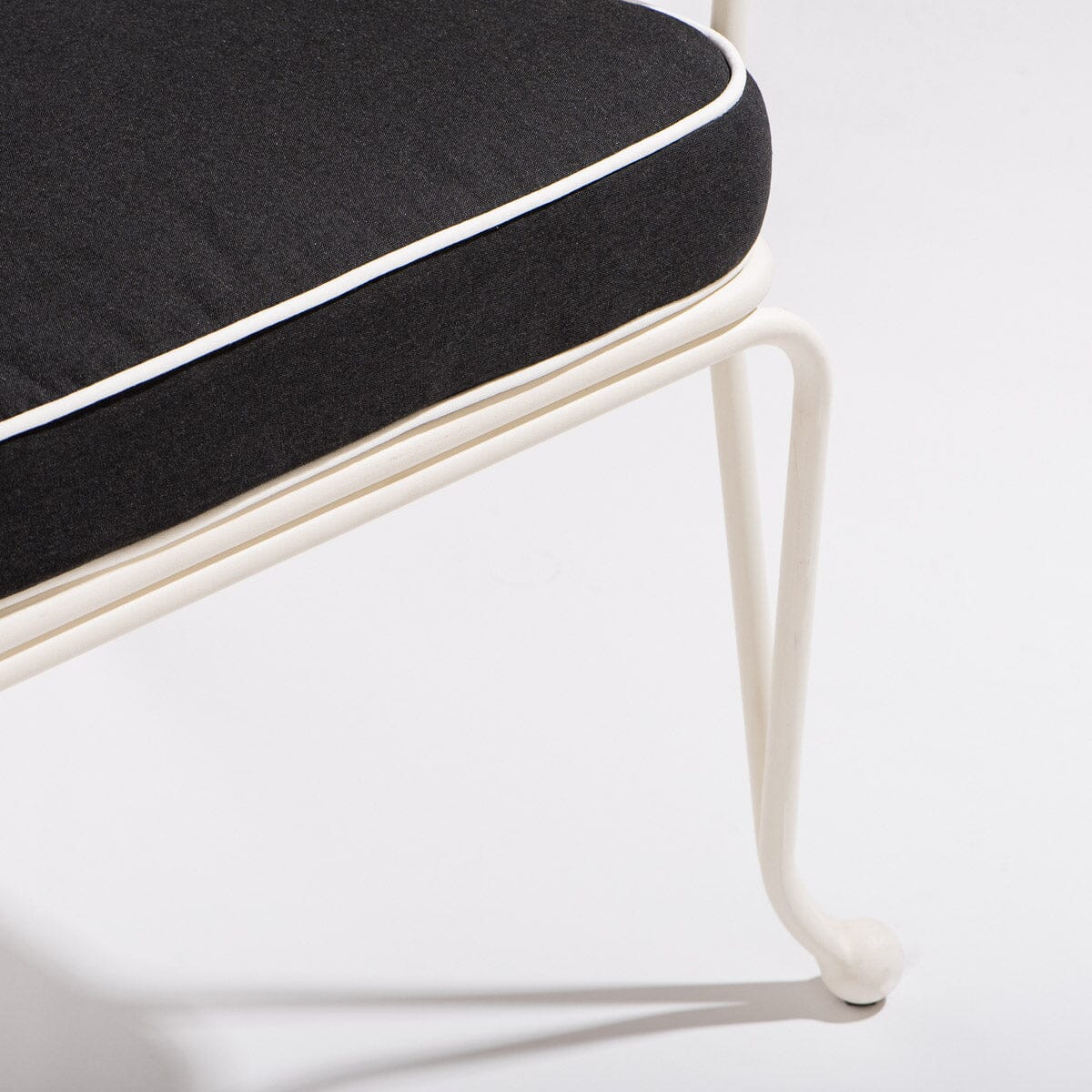 The Waterhouse Dining Chair in Rivie Black | Antique White Frame Bundle Business & Pleasure Co. 