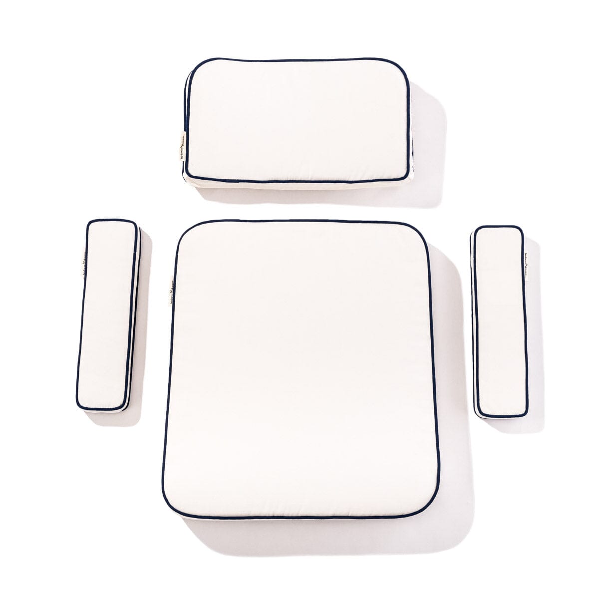 The Waterhouse Chair Cushion Set - Rivie White Waterhouse Chair Cushion Business & Pleasure Co. 