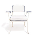 The Waterhouse Dining Chair in Rivie White | Antique White Frame Bundle Business & Pleasure Co. 