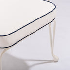 The Waterhouse Dining Chair in Rivie White | Antique White Frame Bundle Business & Pleasure Co. 