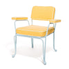 Swatch for The Waterhouse Dining Chair in Sunbleached Yellow | Powder Blue Frame