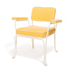 Swatch for The Waterhouse Dining Chair in Sunbleached Yellow | Antique White Frame