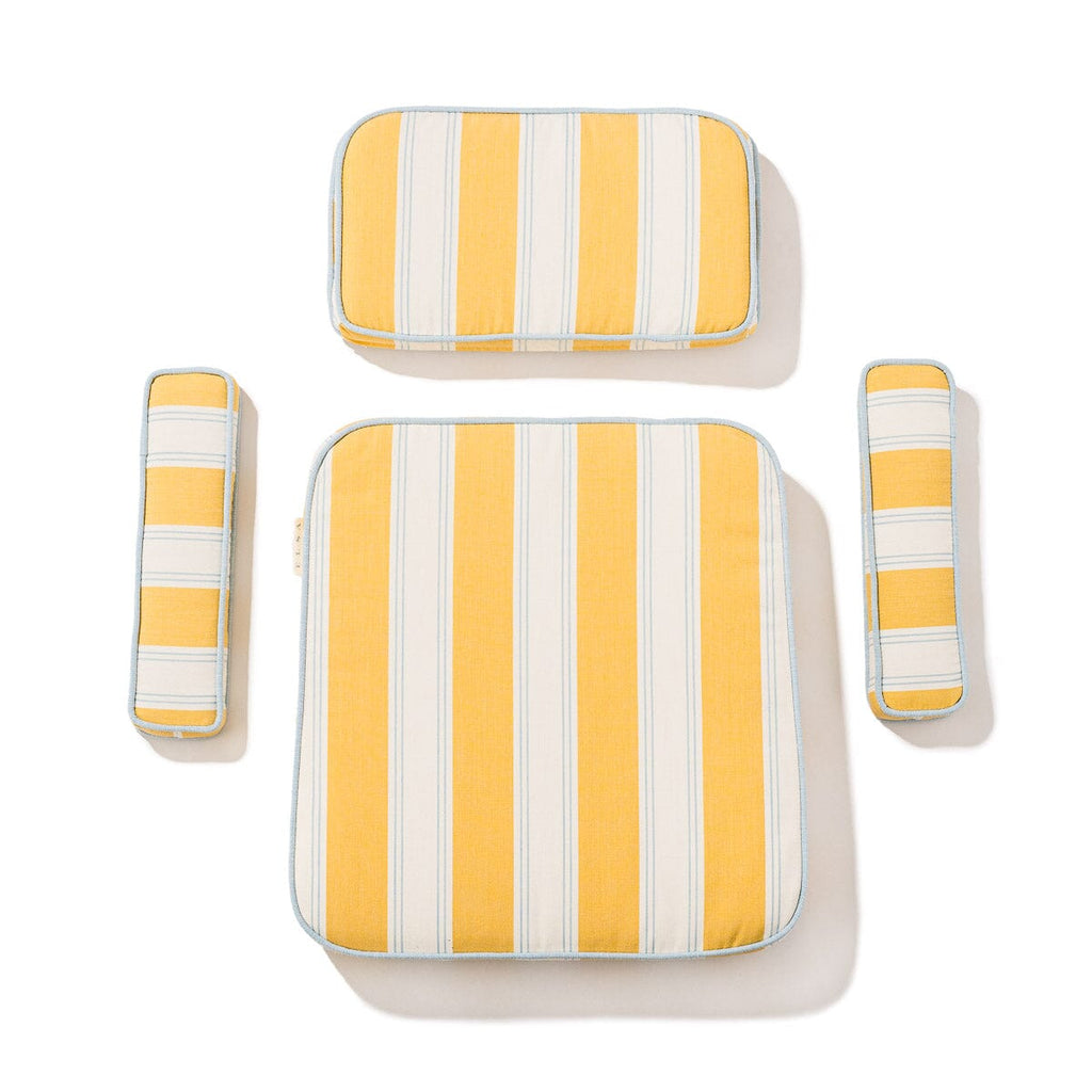 Waterhouse Dining Chair Kit - Antique White & Tuuli Stripe Yellow Waterhouse Dining Chair Kit Business & Pleasure Co. 