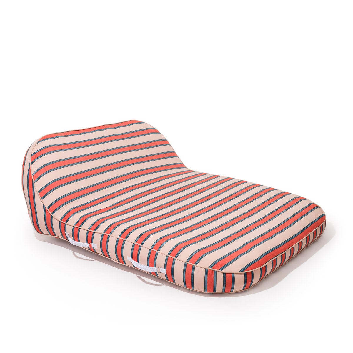 The XL Pool Lounger - Bistro Dusty Pink Stripe Pool Lounger Business & Pleasure Co 