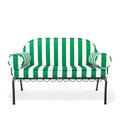 The Al Fresco Love Seat Slip Cover Set - Crew Canyon Green Stripe Al Fresco Love Seat Slip Cover Set Business & Pleasure Co. 