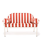 The Al Fresco Love Seat Slip Cover Set - Crew Le Sirenuse Stripe Al Fresco Love Seat Slip Cover Set Business & Pleasure Co. 